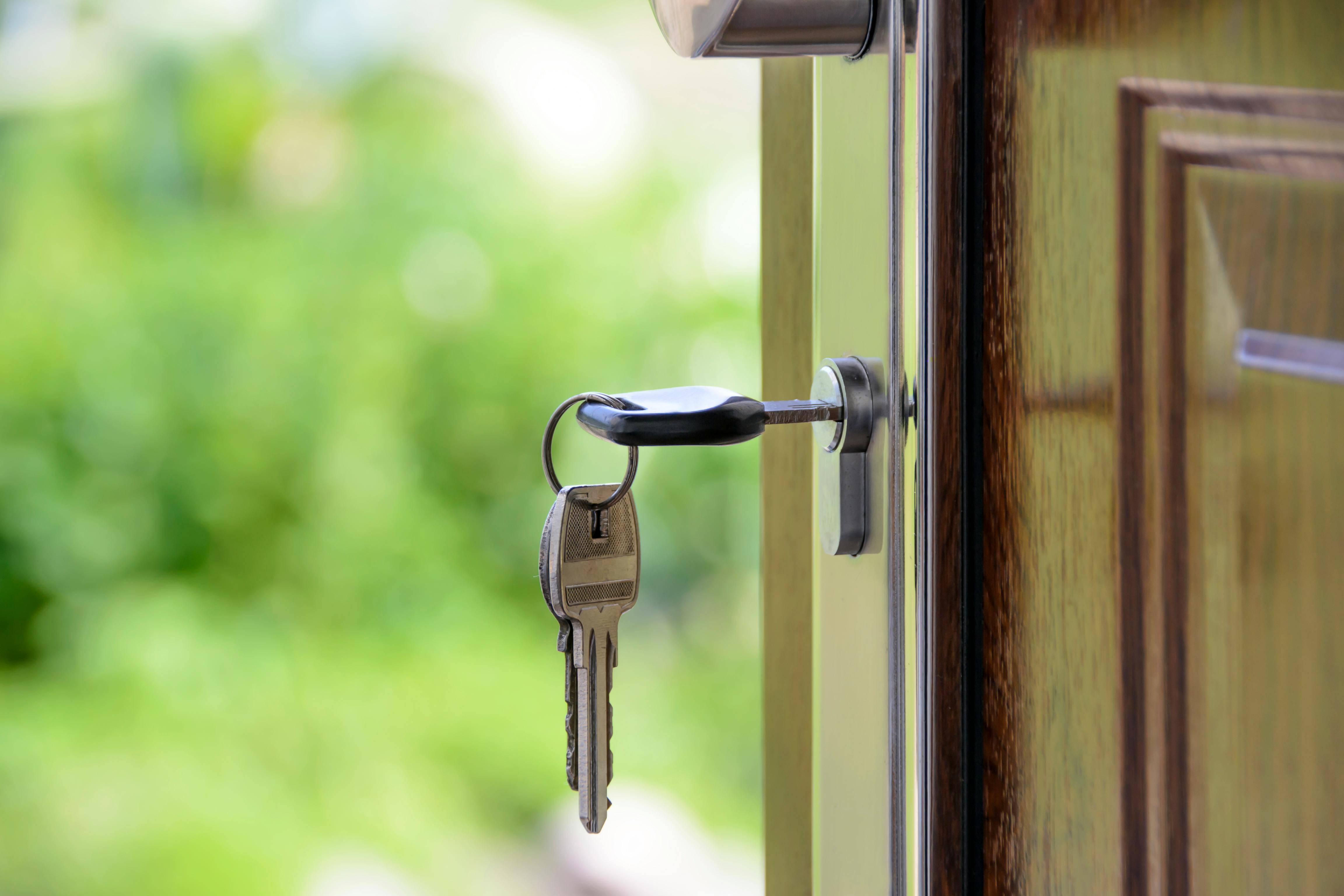 A key in a doorknob